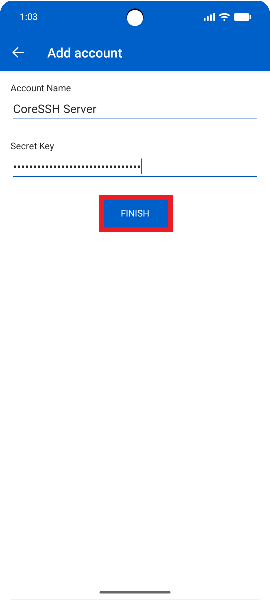 "Image shows adding a key manually."